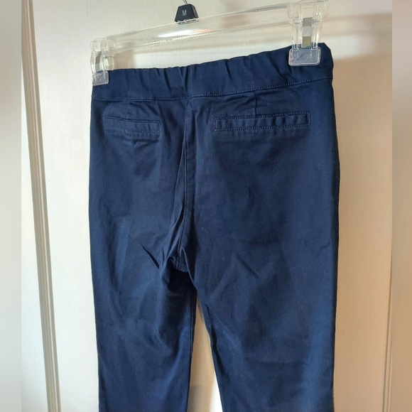 Janie & Jack Navy Dress Pants with Gold Tuxedo Stripe - Picture 4 of 8